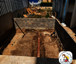 Construction of a small water well