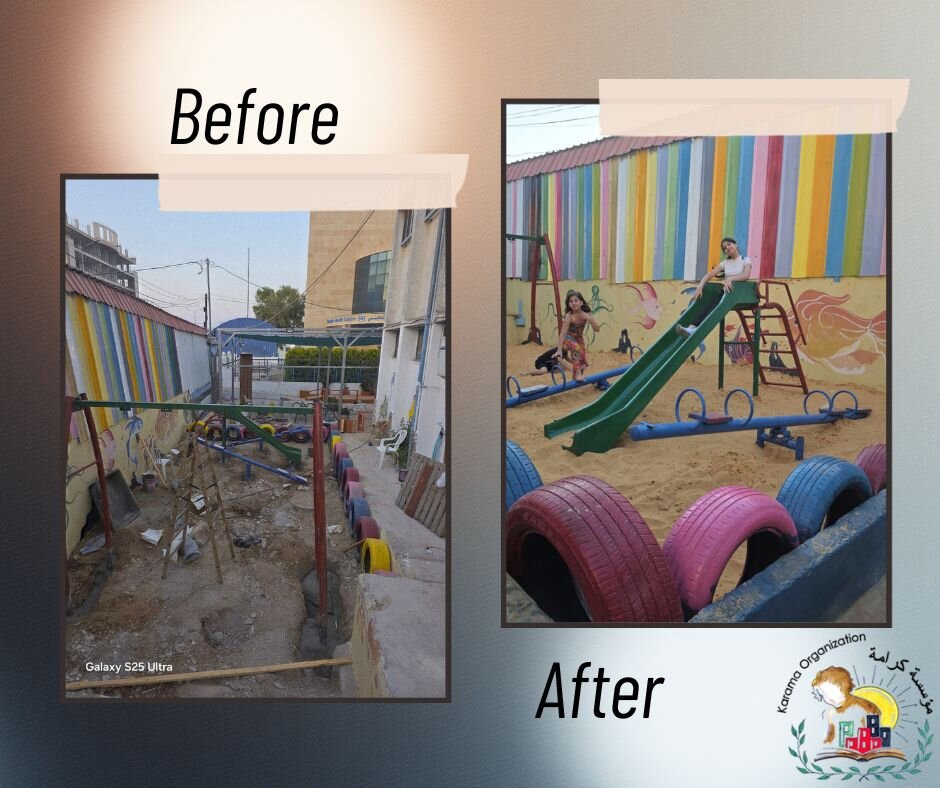 Now a safe place for the children to play.