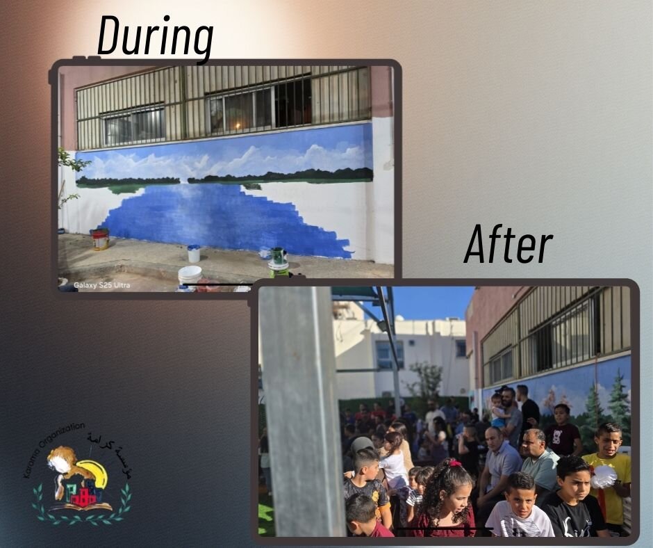 Beautiful painting decorating the space.