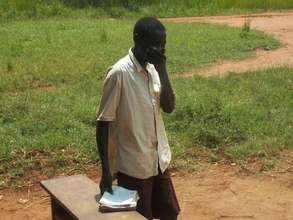Boy in school yard