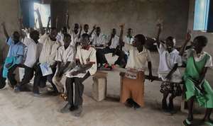 Students at our school in Nyarweng