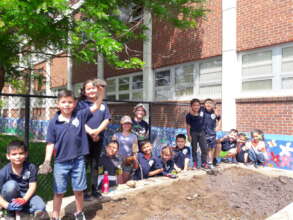 Renovating a school garden