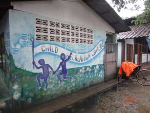 The recreation center at the Mae Tao Clinic.