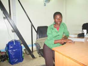 Justine at her Internship