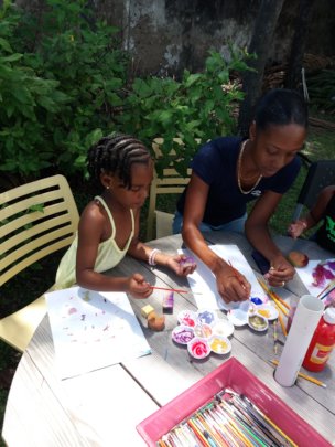 Painting session during 10 Days of Art series