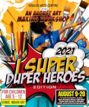 Poster Advertising the 2021 Visual Arts Program