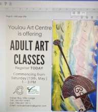 Poster used to advertise the adult art classes
