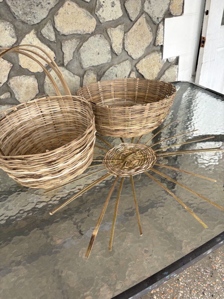 Finished Bamboo Baskets