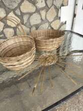 Finished Bamboo Baskets