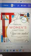 Draft Of A Poster Promoting The Women's Craft Fair