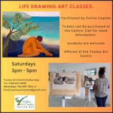 Poster Promoting Life Drawing Classes