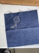 A sample of some boro stitching done during the wo