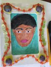 self portrait in frame