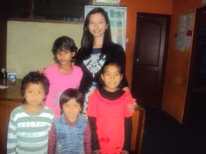Children with Donor Samita Adhikari-Australia.