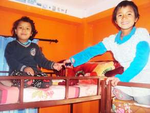 Children Happy with their Warm-Beds.