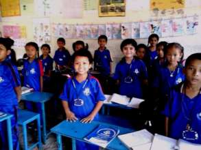 DOLMA happy with her classmates at class-2.