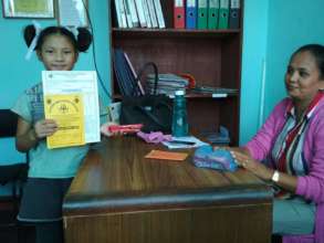 PEMBA,Class-2 rewarded as she achieved GPA-4.0 A+