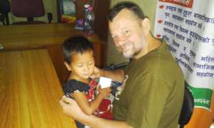 UWE PREUGSCHAT is happily sharing joys with SABITA