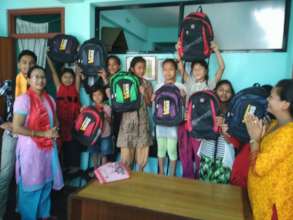 New school bags donation from Gokul& Yasoda.