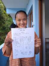 Serfule received 82.60% with 1st position on exam