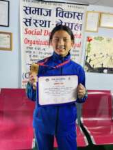 Pemba won 1st position with medal on Kabaddi game