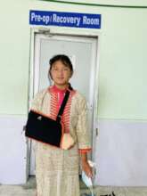 Pemba, at hospital after Cyst operation on finger.