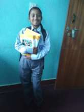 Karishma is happy with school dress from BEATRICE.