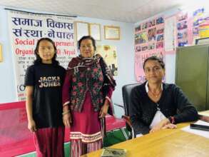 Priya with her grandmother and Municipal-Authority