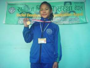 PEMBA,class-3 received  MEDAL on DANCE COMPETITION
