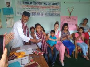 Srijana,class-4  received 1st- prize with GPA 3.89