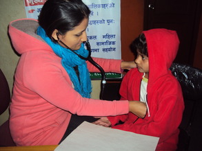 Our children during regular health check-up.