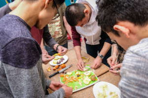 Making art ... out of fruit! Lots of fun for all