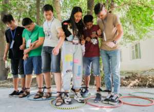 Team games required a lot of ... well, teamwork!