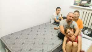 They now have something to sleep on at night