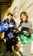 Some of the clothes that were also donated to them