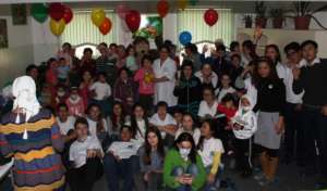 Everyone having fun at the party