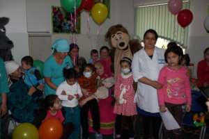 The actors in costume were really popular