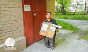 Ivan himself collecting some of the donated items