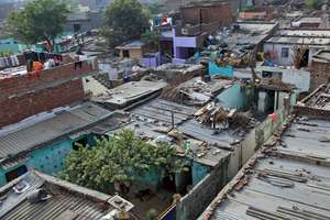 Rooftop view of the basti