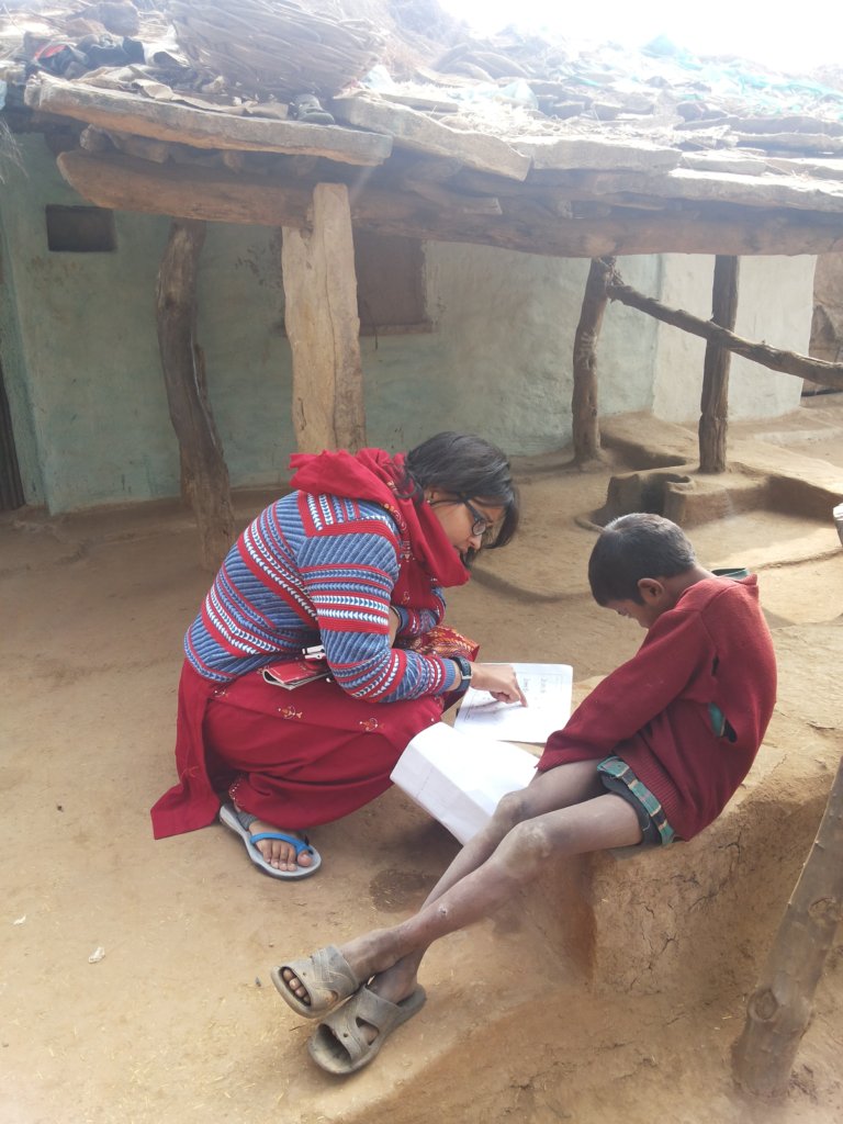 Volunteer during the assessment session