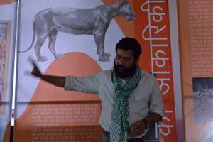 Shankar Chandra - curator of the lion exhibition