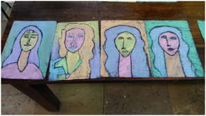 Art work inspired by artist Amedeo Modigliani