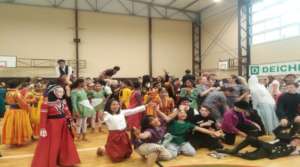 Performance at Oborniki, Poland for local citizens