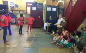 Clowns without Borders' theater workshop