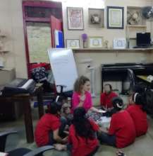 Udaan beneficiaries attending music class.