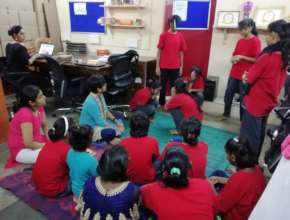Leadership skill session for Udaan beneficiaries.