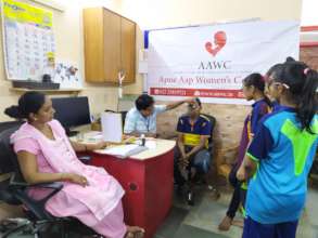 Eye check up camp for Udaan beneficiaries.
