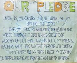 Daily evening pledge recited after studying