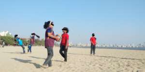 Beach visit of Udaan beneficiaries.