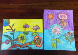 Art work done by the girls!